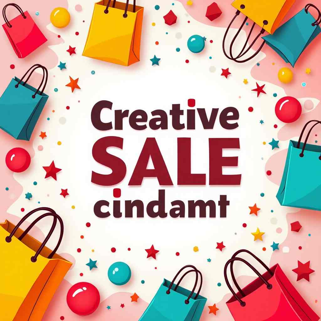 Colorful creative trend Mall discount poster vector design